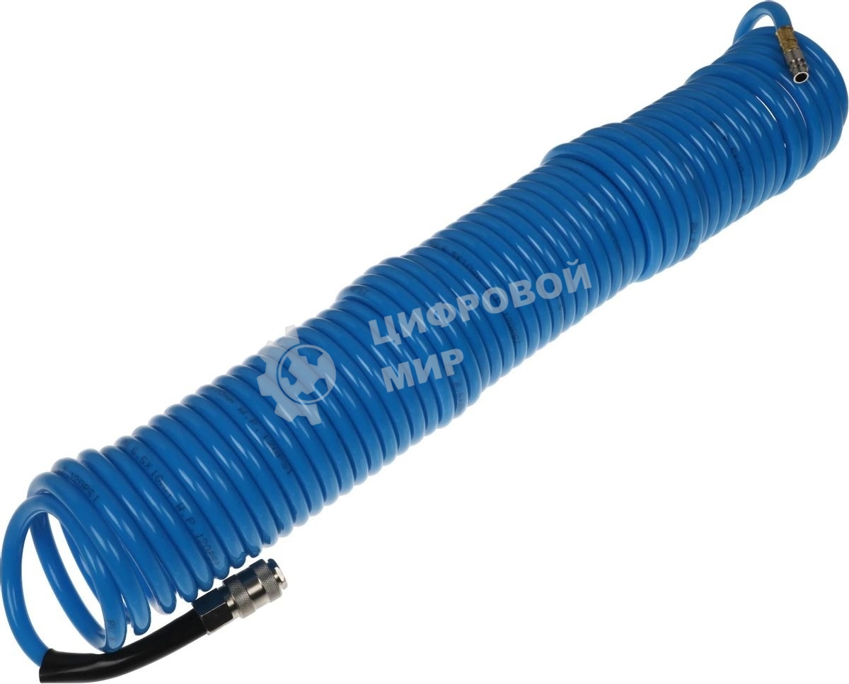 Шланг FUBAG 170302 спиральный с фитингами рапид полиуретан 15 бар 6x10мм 15м