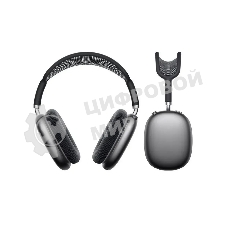 Беспроводные/проводные наушники Borofone BO35 серый космос, накладные, Bluetooth + проводной