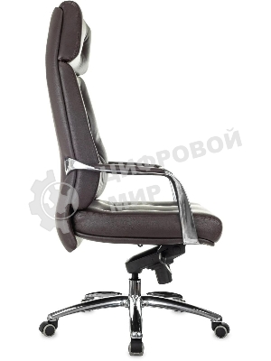 Кресло Бюрократ DAO/BROWN коричневый, кожа