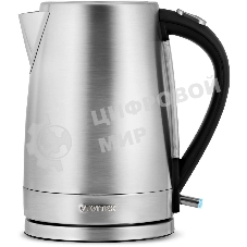 Чайник электрический Vitek VT-7000 1.7 л, 2200 Вт, серебристый (корпус: металл)