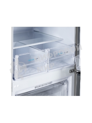 Холодильник Бирюса M551 металлик двухкамерный 180/60л морозилка снизу, автоматическое оттаивание