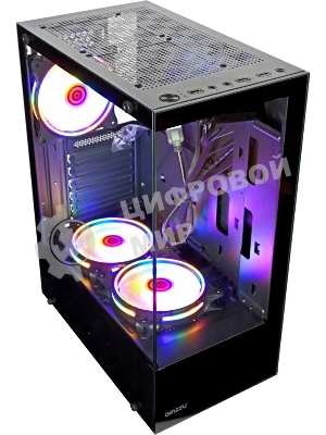 Компьютерный корпус Ginzzu CL305 FAN 3*12LC4 FRGb