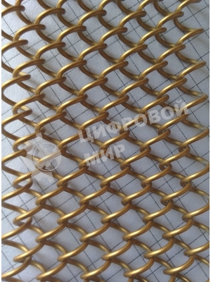 СЕТКА Akpo металлическая декоративная,золото,50 см