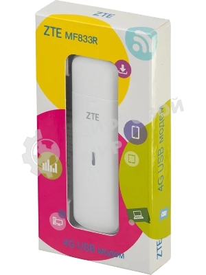 Модем ZTE MF833 2G/3G/4G USB Firewall +Router внешний белый