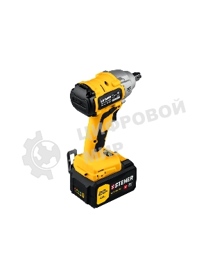Гайковерт STEHER 20В бесщеточный, 1 АКБ (4А·ч), в кейсе. CWB-300-1