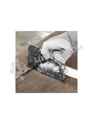 Степлер мебельный Сибртех, металлический, регулируемый, тип скобы 53, 4-14 мм