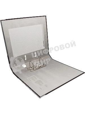 Папка-регистратор Silwerhof 2013467 A4 50мм, ПВХ/бумага черный, металлическая окантовка, сборная (упаковка: 2шт)