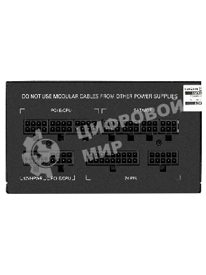 Блок питания 650W ExeGate 80 PLUS® GOLD 650VSP FС (ATX3.0, APFC, КПД 90% (80 PLUS Gold), 120мм fan, 24pin, 2x(4+4)pin, PCIE5.0/12VHPWR, 2xPCI-E, 6xSATA, 3xIDE, 1xFDD, Full Cable Management, black, Color box)