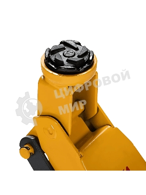 Домкрат гидравлический подкатной с фиксатором Denzel 2,8 т, 135-385 мм, в кейсе