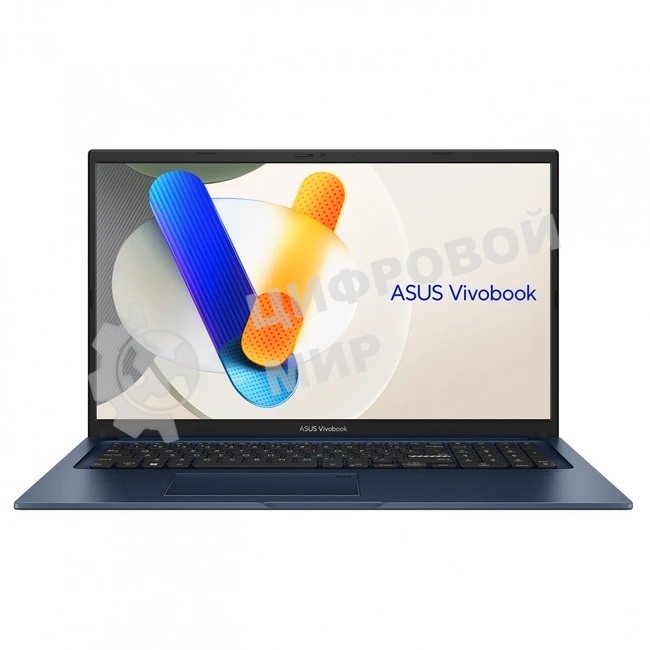 Ноутбук Asus Vivobook 17 X1704VA-AU1017/17.3/IPS/Intel Core 5 120U/16Gb/512Gb/Intel Graphics/Без ОС/синий/2.1kg