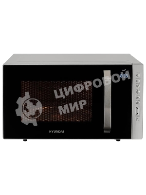 Микроволновая печь Hyundai HYM-M2066 серебристый, 23 л, 800 Вт, переключатели - мембранные кнопки