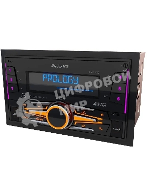 Автомагнитола Prology PRM-120, 2 DIN, Bluetooth, USB Type-A, AUX, пульт ДУ