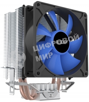 Кулер PCCooler S93 V2 S775/115X/AM2/AM3/AM4/FM1/FM2 (40 шт/кор, TDP 102W, вент-р 90мм, 2 тепловые трубки 6мм, 2200RPM, 22dBa)