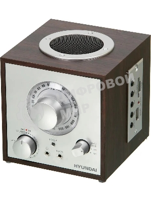 Радиоприемник настольный Hyundai H-SRS200 вишня USB SD/MMC