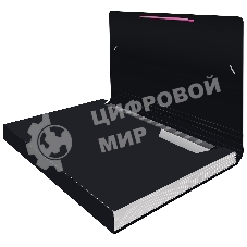 Папка-портфель Бюрократ Black Opal BLPP13 13 отделений, A4, пластик, 0.7мм, черный/ассорти