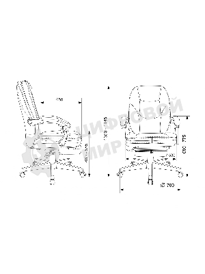 Кресло Бюрократ CH-868MSG-BF 3C1 серый, ткань, подставка для ног