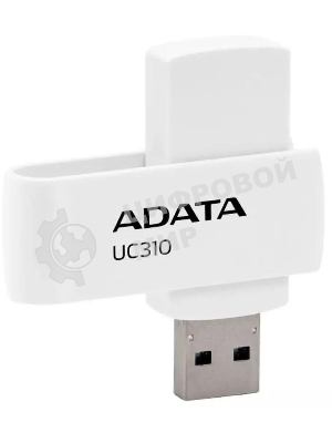 Флешка USB ADATA UC310 (UC310-64G-RWH), 64Gb, USB 3.2 Gen 1, R/W 100/30, белый