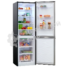 Холодильник Nordfrost NRB 162NF B черный двухкамерный 205/105 л морозилка снизу, No Frost