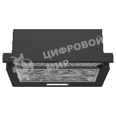 Вытяжка телескопическая TEL 50 B черный, 50 см, 710 куб. м/ч, 47 дБ