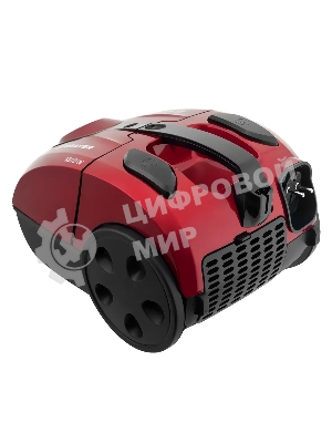 Пылесос BRAYER BR4223 черный/красный, 380/1800 Вт, уборка сухая, пылесборник мешок 2.5 л
