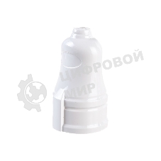 Розетка прямая разборная с заземл. РПп10-01-Ст 16А белый IEK ERP10-16-01-K01