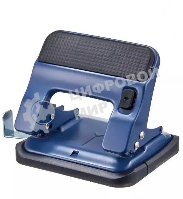 Дырокол Kw-Trio 09616BLUE, до 30 листов, металл синий, отверстий: 2