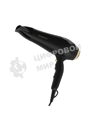 Фен MAXVI HD2201 черный/золотистый, 2200 Вт