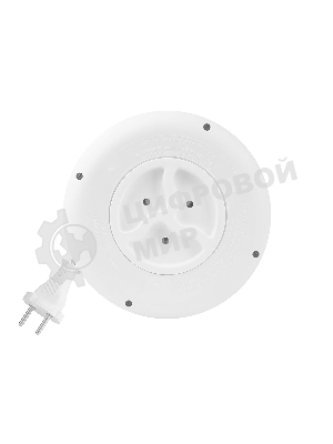 Удлинитель 3 гнезда 3 метра 10А/2,2 кВт, без заземления, круглый, белый (SBE-10-3-03-W)/40