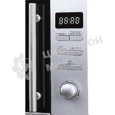 Микроволновая печь Evelux MW 203 X серый, 20 л, 700 Вт, переключатели - кнопки, поворотный механизм