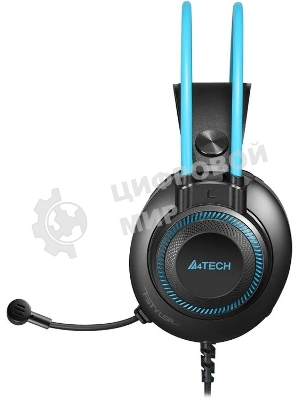 Гарнитура A4Tech Fstyler FH200U серый/синий, проводная