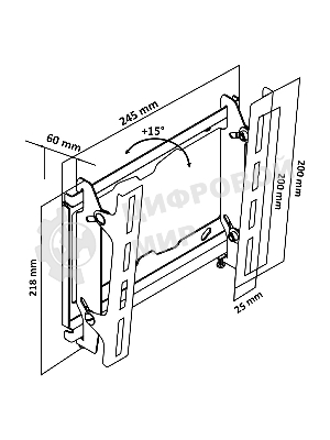 Кронштейн LE'STER LST-301.03 ТВ 10