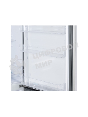 Холодильник Бирюса M551 металлик двухкамерный 180/60л морозилка снизу, автоматическое оттаивание