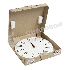 Настенные часы РУБИН 3010-001 белый/черный