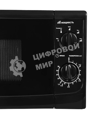 Микроволновая печь Starwind SWM5720 черный, 20 л, 700 Вт, переключатели - поворотный механизм