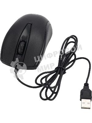 Комплект клавиатура+мышь Oklick 630M проводной, USB, 1600 DPI, чёрный