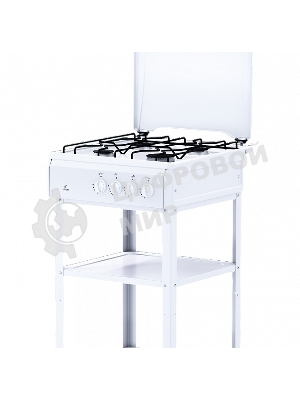 Плита газовая Flama AVG 1401 W белый,крышка