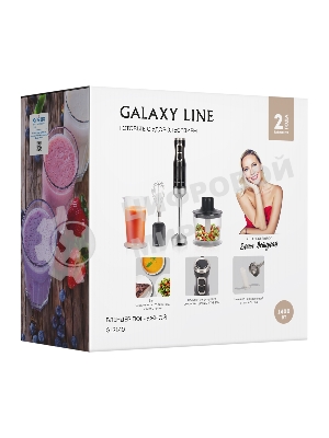 Блендер погружной Galaxy Line 2140 1400 Вт, черный