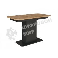 Стол обеденный раскладной МЕБЕЛЬ-КОМПЛЕКС СО-3 Антрацит/Дуб Золотой Крафт