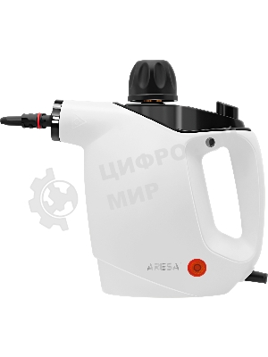 Пароочиститель ARESA AR-4901 белый, ручной, 1050 Вт, 35 г/мин, 450 мл