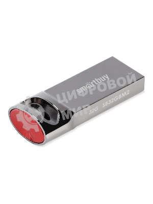Флешка USB Smartbuy M2 Meta (SB32GbM2), 32Gb, USB 3.0/3.1, R/W 100/90, стальной