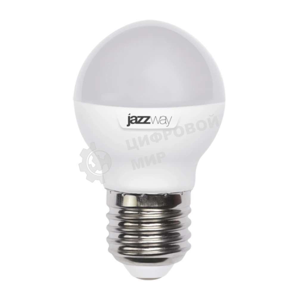 Лампа светодиодная JazzWay PLED-SP G45 9Вт шар 3000К теплый белый E27 820лм 230В