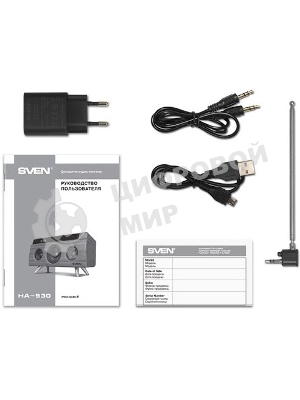 Портативная колонка SVEN АС HA-930,30Вт, дерево