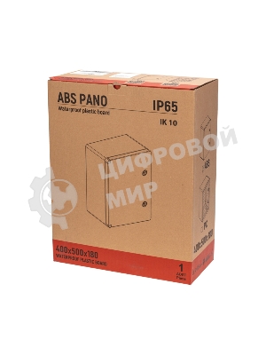 Корпус пластиковый ЩМПп Rexant с монтажной панелью 600х400х200мм ABS УХЛ1 IP65