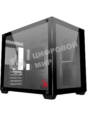 Компьютерный корпус Bloody BD-CC108 черный без БП mATX 9x120мм 2xUSB 3.0 audio bott PSU