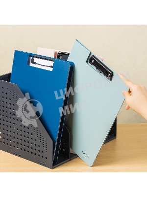 Папка-планшет Deli EF404 A4 полипропилен, ассорти с крышкой