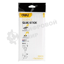 Стержни клеевые Deli DL5043 11х200 мм 10 шт. белый