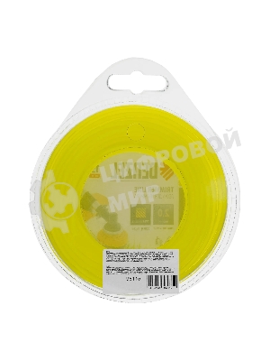 Леска для триммера Denzel квадрат 2 мм х 15 м, блистер FLEX CORD