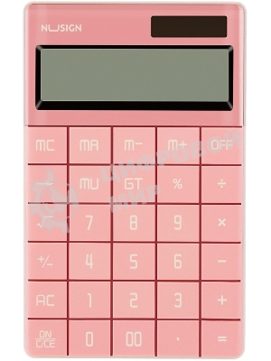 Калькулятор настольный Deli Nusign ENS041pink розовый 12-разр.