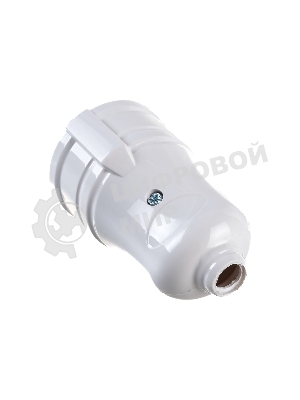 Розетка прямая разборная с заземл. РПп10-01-Ст 16А белый IEK ERP10-16-01-K01