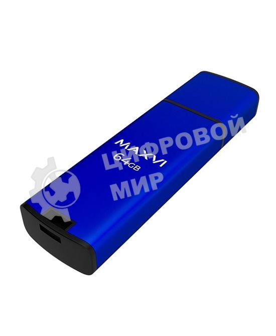 Флешка USB Maxvi MP2 blue (FD64GBUSB20C10MP2), 64Gb, USB 2.0, R/W 20/10, синий